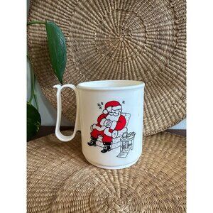 Tupperware Santa Christmas plastic mug